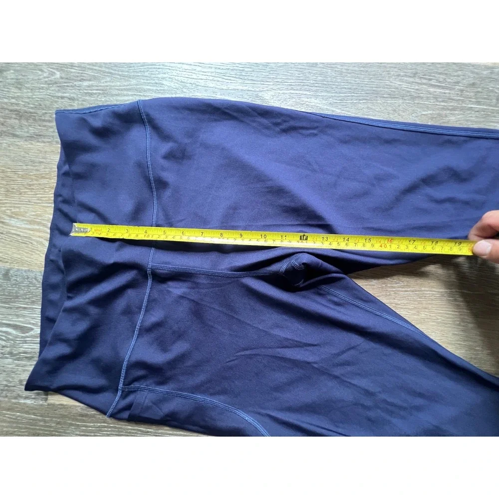 Under‎ Armour Compression Leggings Womens 1X Navy Blue High Waisted Pocket